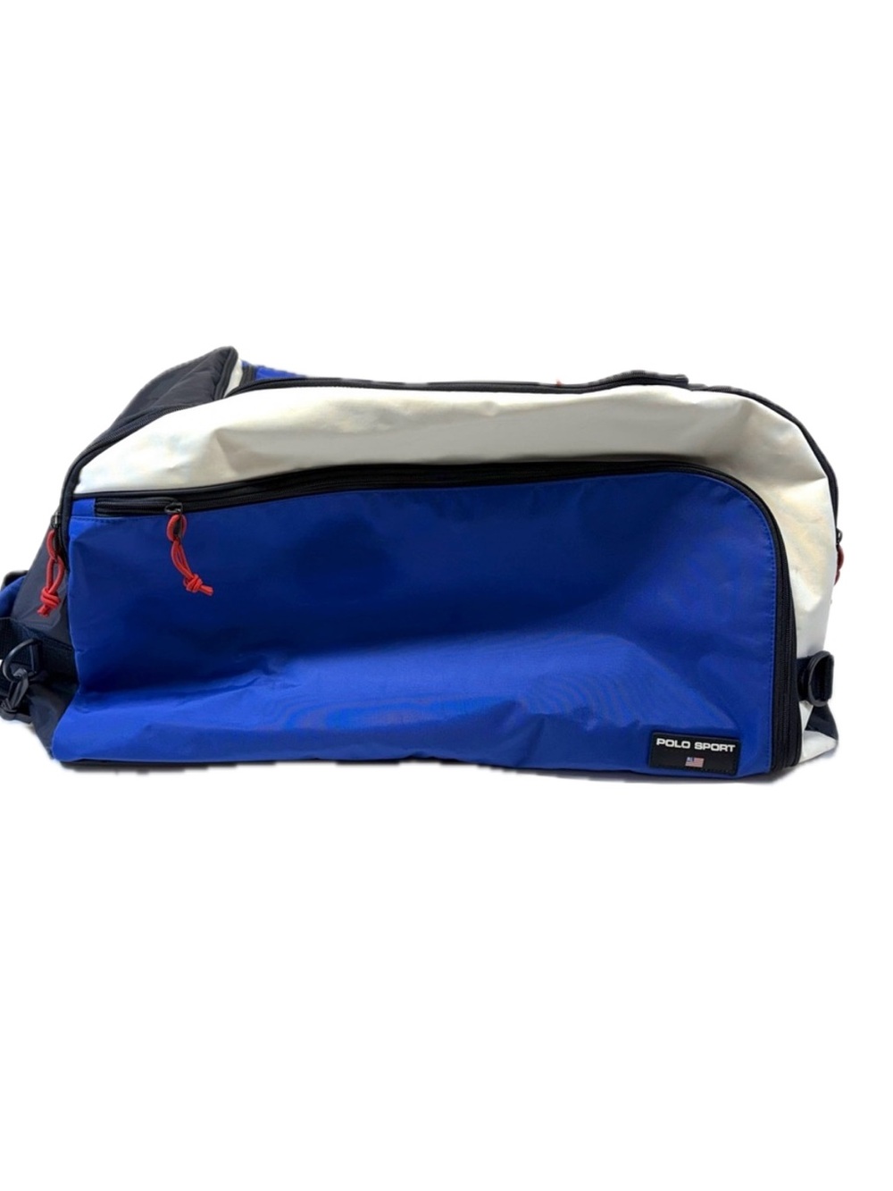 Vintage Polo Sport Ralph Lauren Colorblock Travel Duffel Bag with Strap